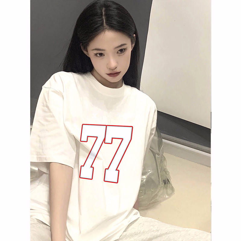 T0267-P25重磅纯棉夏装短袖T恤宽松情侣宽松潮,女装T恤,星座617A-2