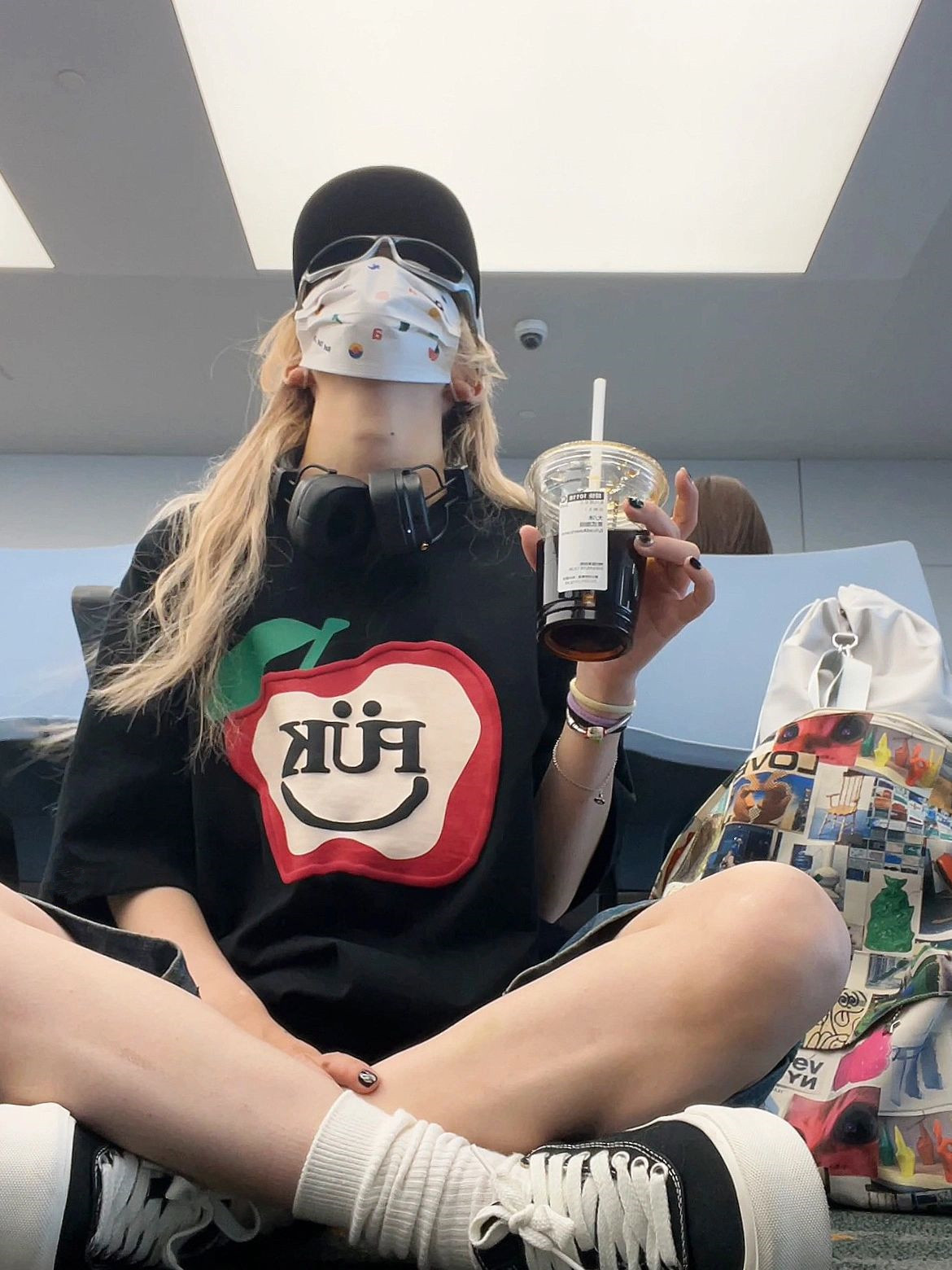 T0126-P25红苹果乐园卡通前印花宽松短袖t恤女高品质纯棉，女装T恤，星座617A-2