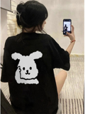 T0344-P2524春夏纯棉圆领短袖T思想兔可爱趣味印花情侣宽松款，男装T恤，星座617A-2