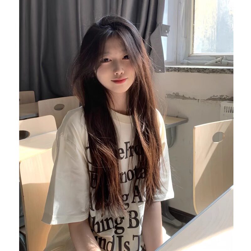 T0204-P25高质量品质纯棉小众字母设计前印花短袖t恤女,女装T恤,星座617A-2