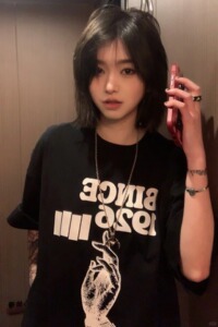 T0945-P25 夏季新款宽松印花短袖T恤女上衣情侣图片
