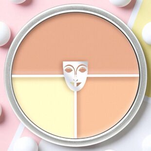 德国面具Kryolan歌剧魅影三色遮瑕膏盘遮斑痘印黑眼圈正装40g提亮