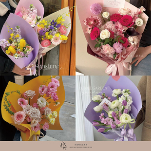 纸 情人节高级加厚硬卡纸鲜花花束包花纸海报纸礼品包装 欢喜物