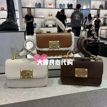 CHARLES＆KEITH新品金属扣小方包小CK2-50781528复古翻盖单肩女包