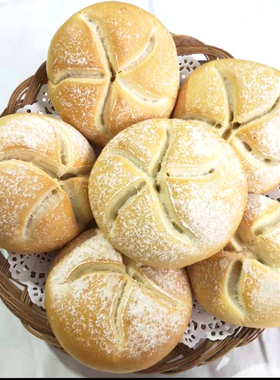 维也纳原味芝麻餐包手工凯撒奥地利皇帝小面包Kaiser