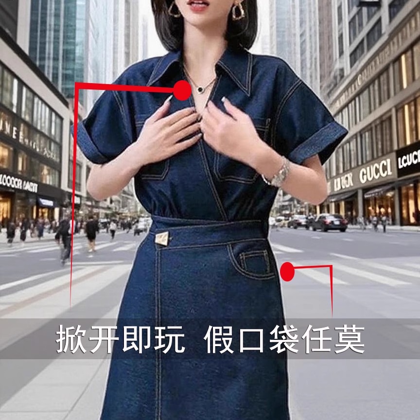 她秘户外露肩连衣裙夏季短袖