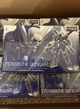 万代模型 拼装 PB限定 RG 海盗X2 黑骷髅 高达 CROSSBONE GUNDAM