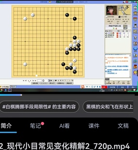 冲哥围棋小目飞刀中盘思考方法官子常型精解由职业六段付冲讲解