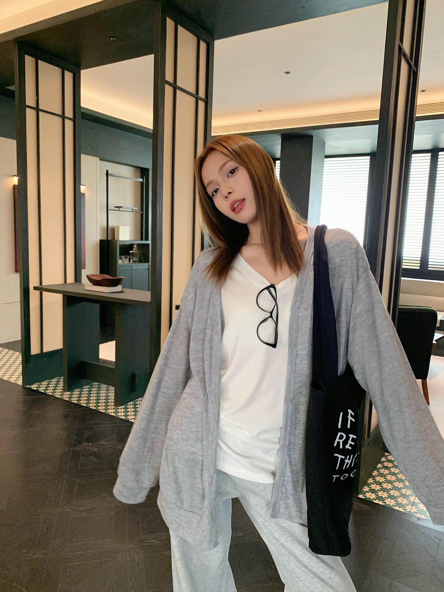 Gray Lazy Style Sun-Protective Long-Sleeve Cardigan Jacket for Women, New Summer Casual Loose Thin Top Trendy