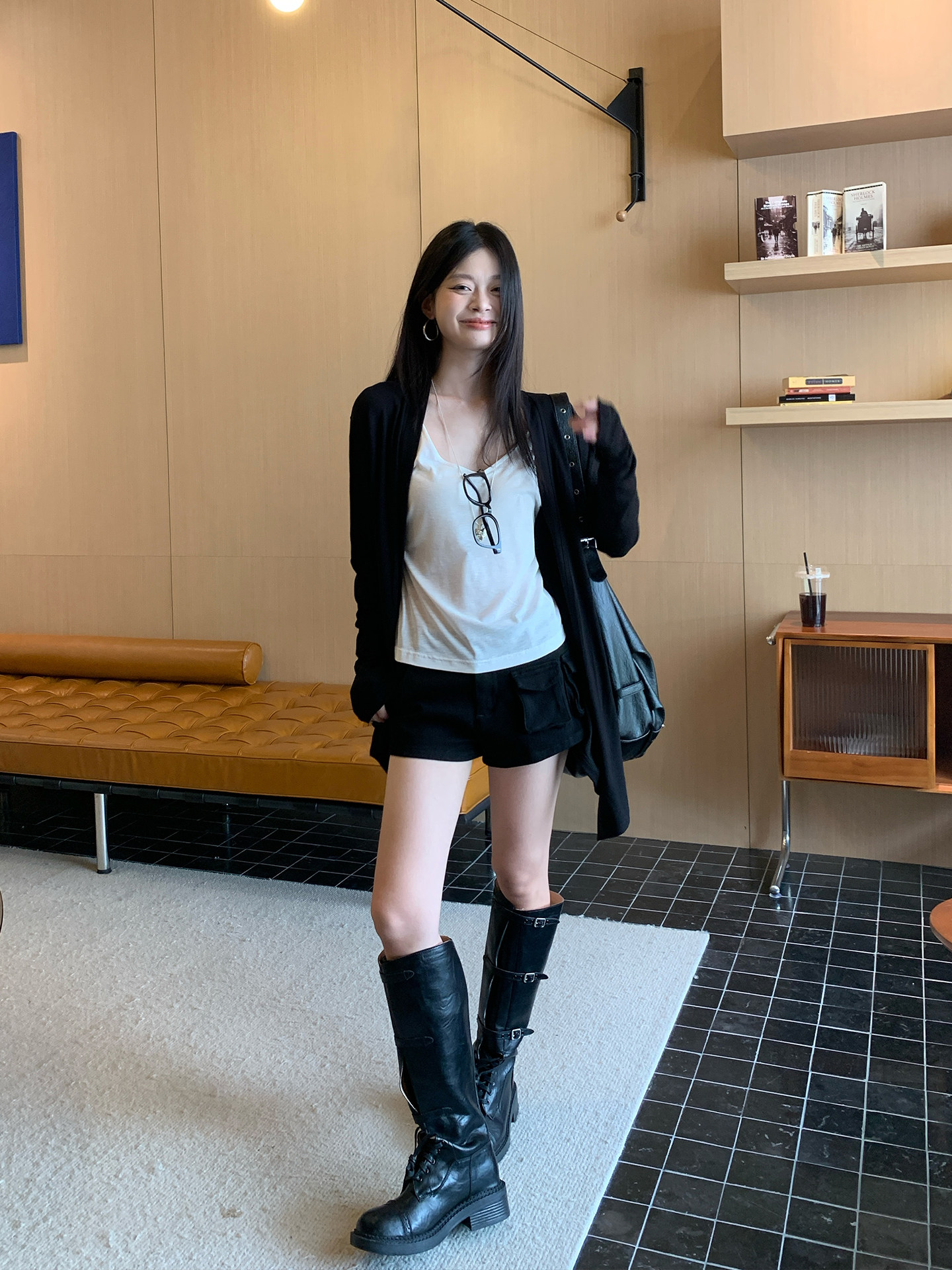 Irregular Mid-Length Coat for Women, New Autumn Collection, Cool and Lazy Style, Design-Focused Long-Sleeve Outerwear