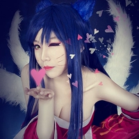 Cosplay tóc giả 100cm gạo xanh đen xanh lol một con gấu trúc chín đuôi cáo dài tóc dài thẳng tóc giả trang phục tóc giả - Cosplay đồ cosplay kimetsu yaiba