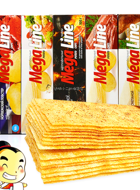 俄罗斯进口阿斯顿迈咔牌薯片megaline长条形非油炸多口味薯条零食