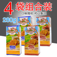 Russian imported calf brand condensed milk flavored cookies, light milk crispy cookies, old-fashioned children's breakfast snacks thumbnail 2
