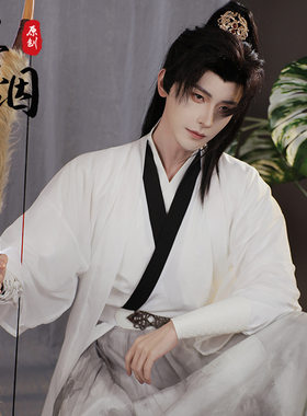 原创汉服2026新款男女同款春夏季日常中国风长款酷飒帅气侠客印花