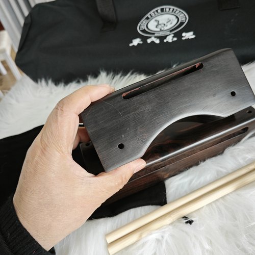黑檀高低音梆子民族打击乐器高音低音梆鼓板戏剧木鱼角鱼国内包邮