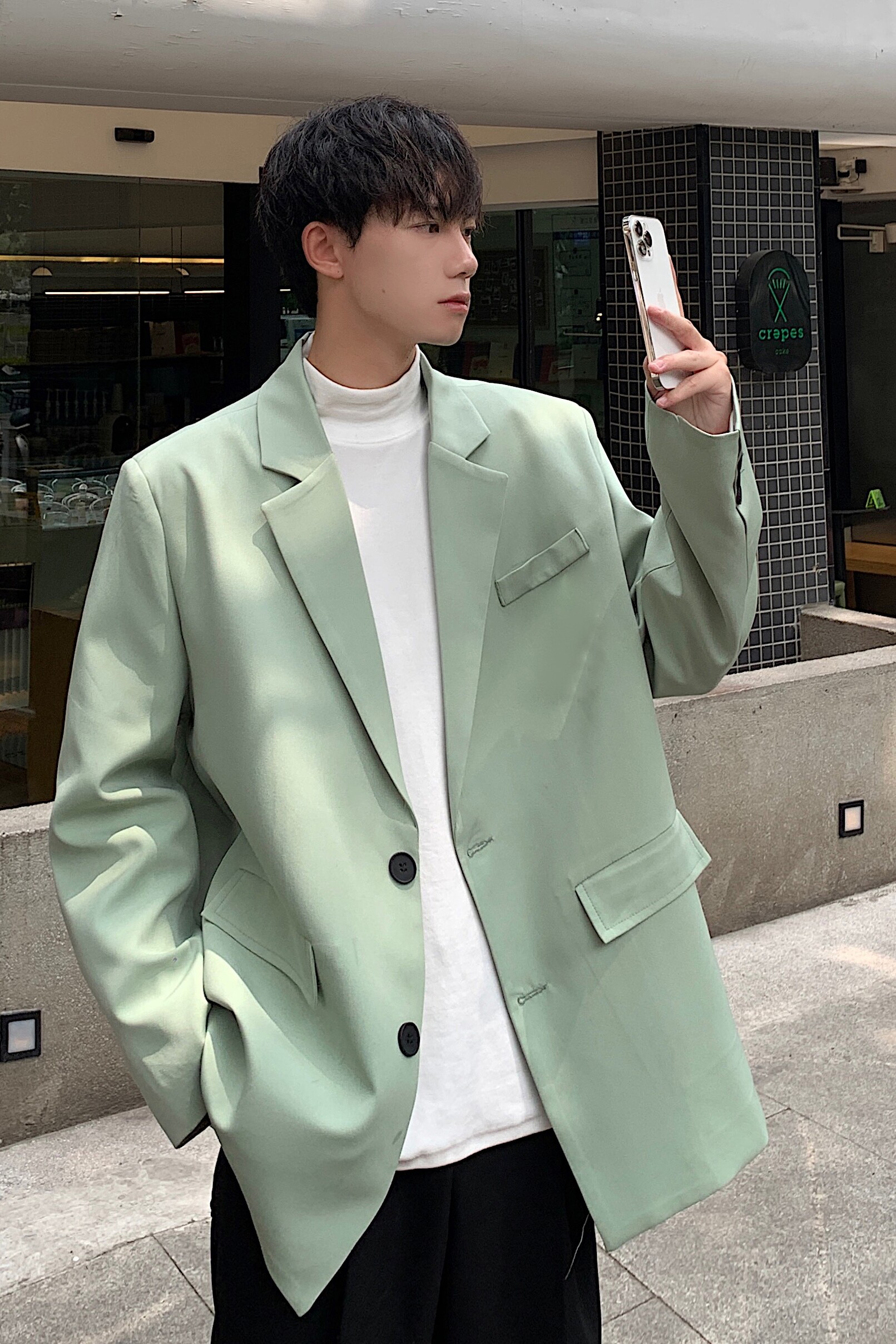 抖音品质一款男女百搭的小西装~F130-P95控118,男装西服套装,电商A152
