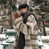 小香风毛呢大衣男士冬季美式复古宽松加厚呢料格子外套F320-P118,男装毛呢大衣,电商A152, 小香风毛呢大衣男士冬季美式复古宽松加厚呢料格子外套F320-P118,男装毛呢大衣,电商A152,