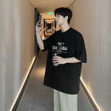 TX36-特P30控482025夏季新款韩版宽松圆领短袖t恤印花T恤潮流，男装T恤，电商A152
