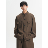 春秋痞帅立领毛呢夹克男宽松高级感风衣外套男潮F635-P95,男装夹克,电商A152,电商基地 春秋痞帅立领毛呢夹克男宽松高级感风衣外套男潮F635-P95,男装夹克,电商A152,电商基地