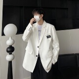 2025春季新款韩版小西装外套oversize痞帅男士休闲西服XF120-P95，男装西服套装，电商A152