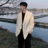 oversize西服男秋季潮痞帅宽松韩版休闲西装百搭外套XF130-P95，男装西服套装，电商A152