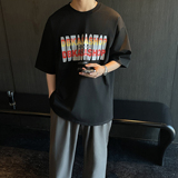 TX32-特P25控382025夏季新款韩版宽松圆领短袖t恤印花T恤潮流，男装T恤，电商A152