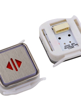 蒂森电梯按钮MT42 方形按钮MT42G01 A4N58315红光 电梯配件包邮