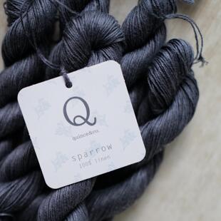 飞羽鸽紫 50克155米Fingering美国Quince & co Sparrow有机亚麻线