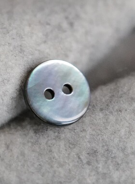 10mm一颗价英国Textile Garden灰色MOP珍珠母贝光面简洁优雅纽扣