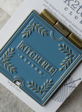 K2TOG CLUB编织爱好者周边KITCHENER STITCH针法宝典徽章别针