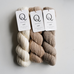 50克112米长美国Quince 新版Owl蓬弹羊驼羊毛线 进口手工编织毛线