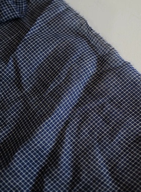 20cm长价118cm宽英国Merchan and mils海军蓝格纹波特兰棉布