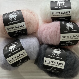 绝版美国LOOPY MANGO超粗羊驼羊毛线FLUFFY ALPACA100克 45米长