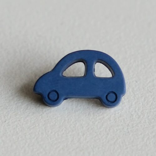 海军蓝小汽车造型涤纶材质纽扣