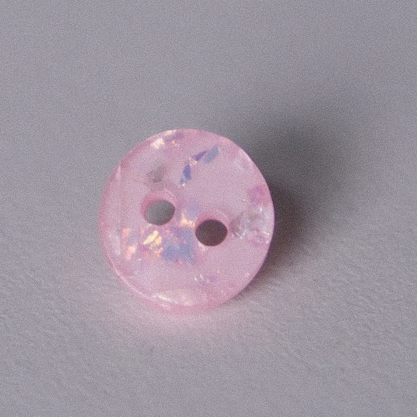 浅浅仙气粉色闪亮涤纶纽扣