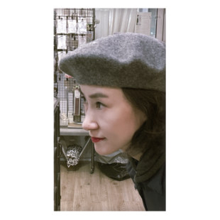 烟灰色英国农民女王制帽师Rachel Morgan设计贝雷帽 Trevor