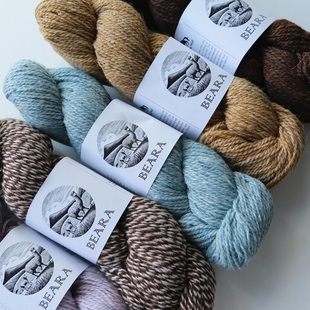 100克212米 一绞价德国Hey Mama Wolf Beara Tweed贝拉女巫夹花线