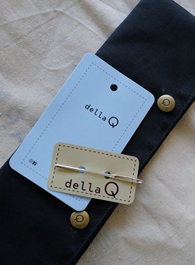 美国Della Q棒针双头针织袖子袜子等防止针圈掉落黑色丝绸收纳袋