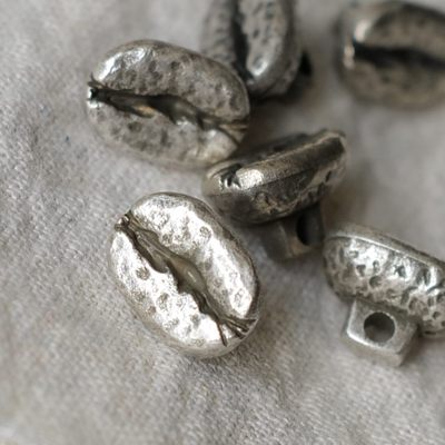 英国金属银色纽扣14mm