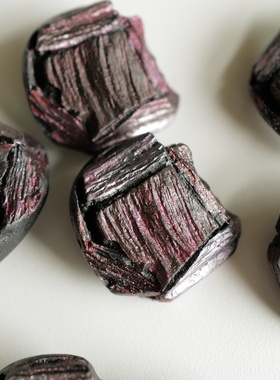 约26mm×24mm一颗价德国JIM珠光粉黑色树脂仿木片堆砌艺术纽扣