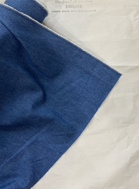 162cm长 150cm宽英国Merchant and mills8盎司水洗棉质中蓝牛仔布