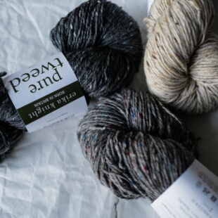 Tweed爱尔兰羊毛粗花呢线 Pure 100克重160米长英国Erika Knight