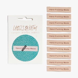 缝纫等作品用趣味织唛10枚一包 澳大利亚KATM Hand Fucking Made