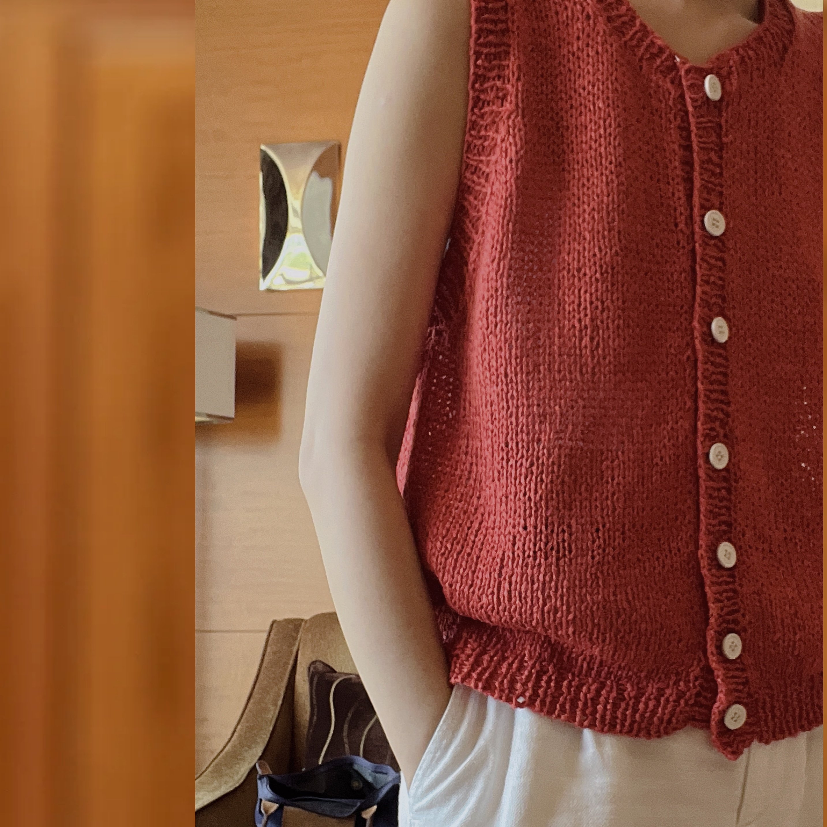 非成品 简洁夏季马甲Quince KESTREL亚麻线DIY编织材料包,服饰配件/皮带/帽子/围巾,DIY编织材料包,淘宝优惠券,粉丝福利购,淘宝优惠卷