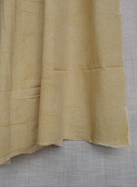 163cm长112cm宽英国Merchant and mills原色黄斜条纹印度棉布