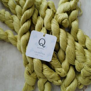 春香橼色50克155米Fingering美国Quince & co Sparrow有机亚麻线