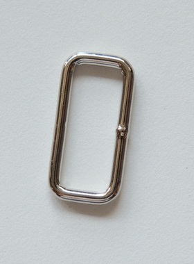 26mm内径 1只价英国Merchant and mills 31mmx16mm镍制长方形环