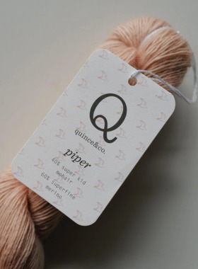 50克279米长美国Quince 新版Piper羊毛马海毛单股蕾丝线 进口毛线