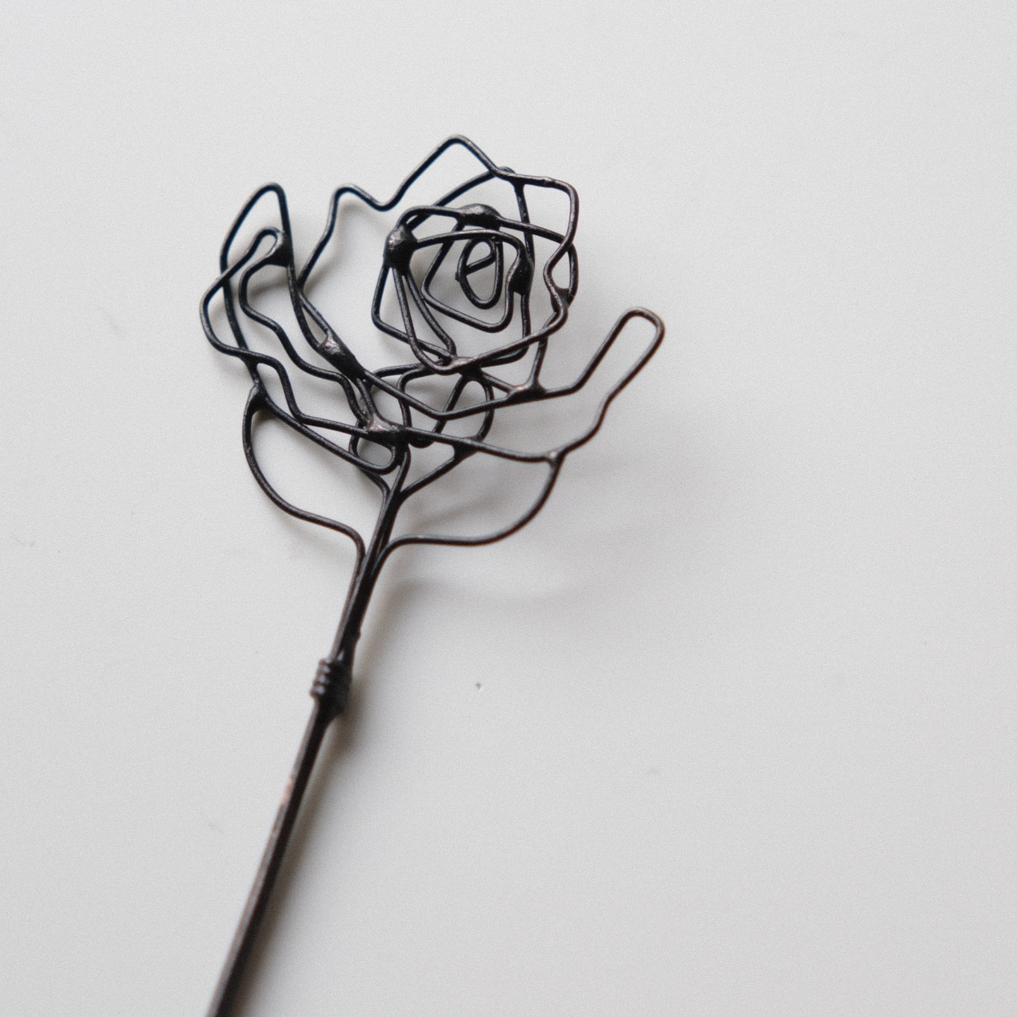 黑色金属发簪书签装饰件