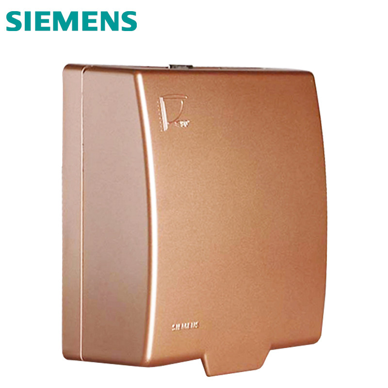 西门子防水盒开关插座香槟金面板防溅盖86型防尘罩保护罩悦动皓彩